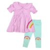 DX304: Girls Rainbow Dress & Legging Set  (0-4 Years)